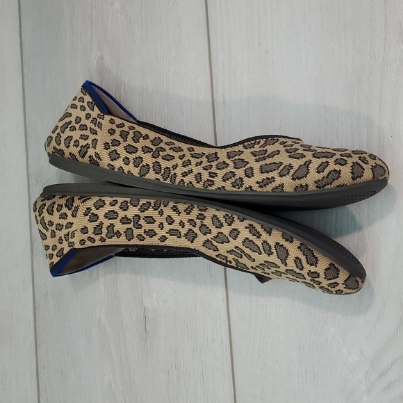 Rothy's Womens The Flat Cheetah Leopard Animal Print Loafer Flats shoes 8.5 - Picture 9 of 16